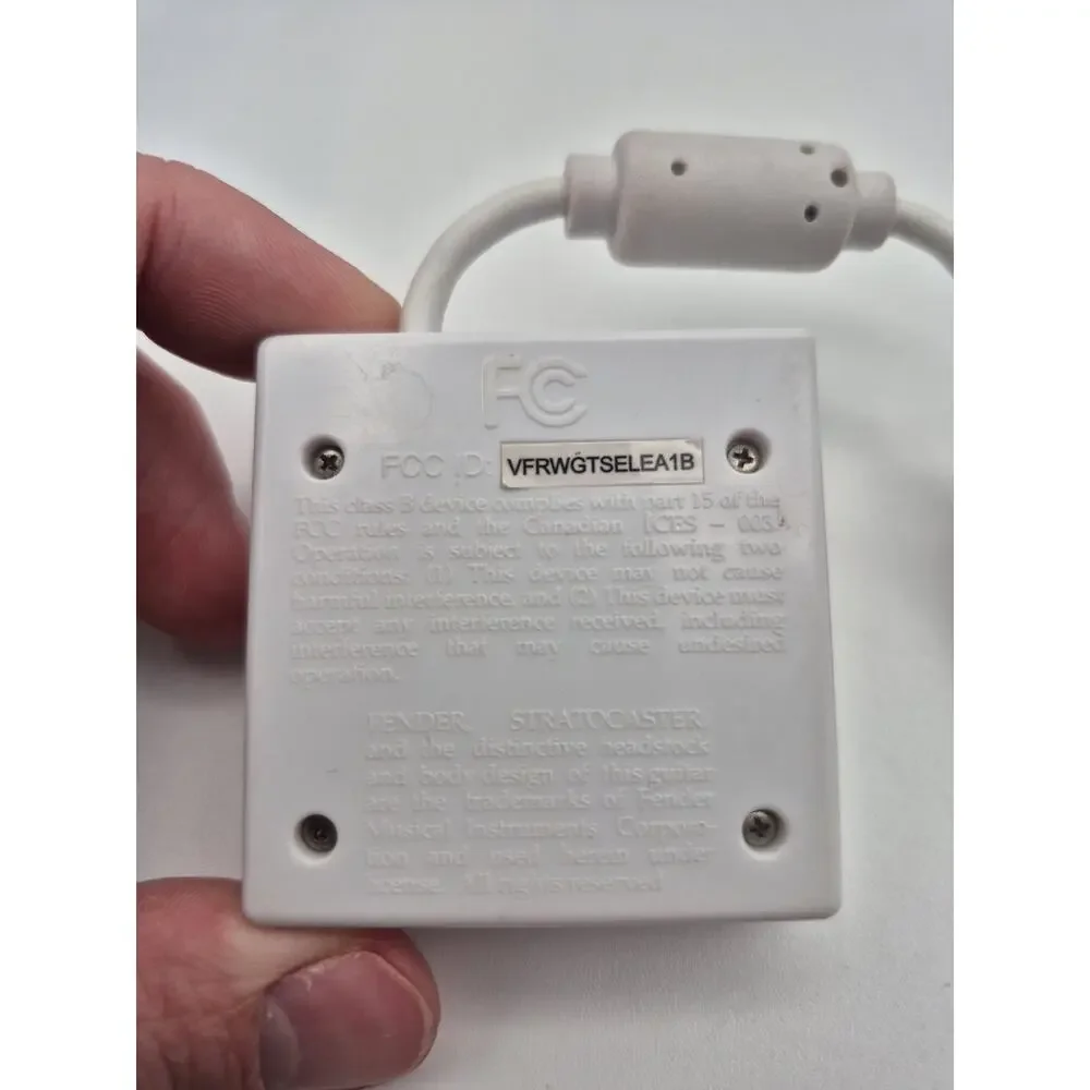 Wii Rock Band Guitar Dongle VFRWGTSELEA1B Receiver Fender Stratocaster Untested